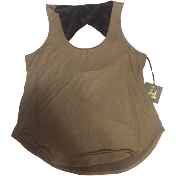 NWT Jack BB Dakota Open Back Gold Tank Size S NYE - Picture 3 of 4