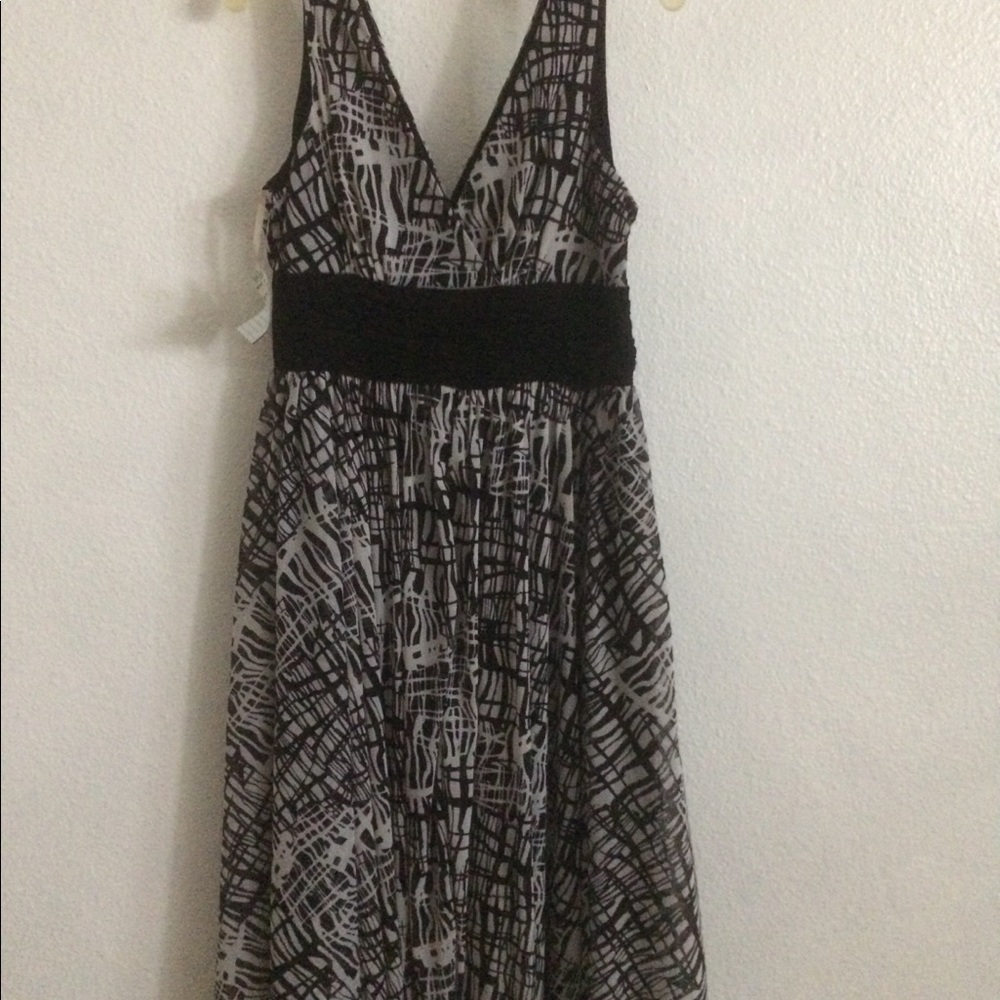 Black and White Cocktail Dress