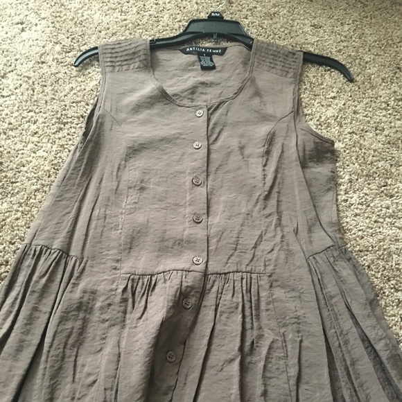 Boho chic Taupe tunic in good condition! - Picture 1 of 8