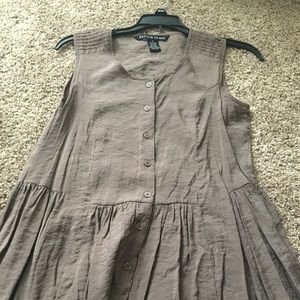 Boho chic Taupe tunic in good condition!
