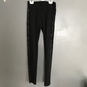 Victoria Secret Black Sequin Leggings!