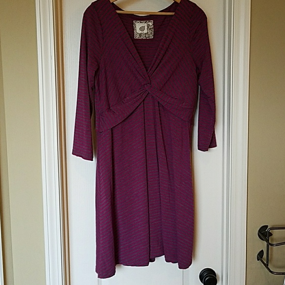 Anthro Lilka Torsade Stripe Knit Dress - Picture 2 of 4