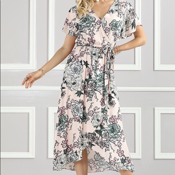 Floral faux wrap dress last one - Picture 2 of 4