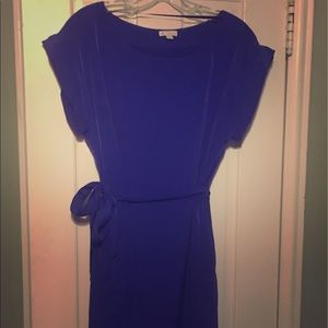 Gap Mini Wrap Dress in purple