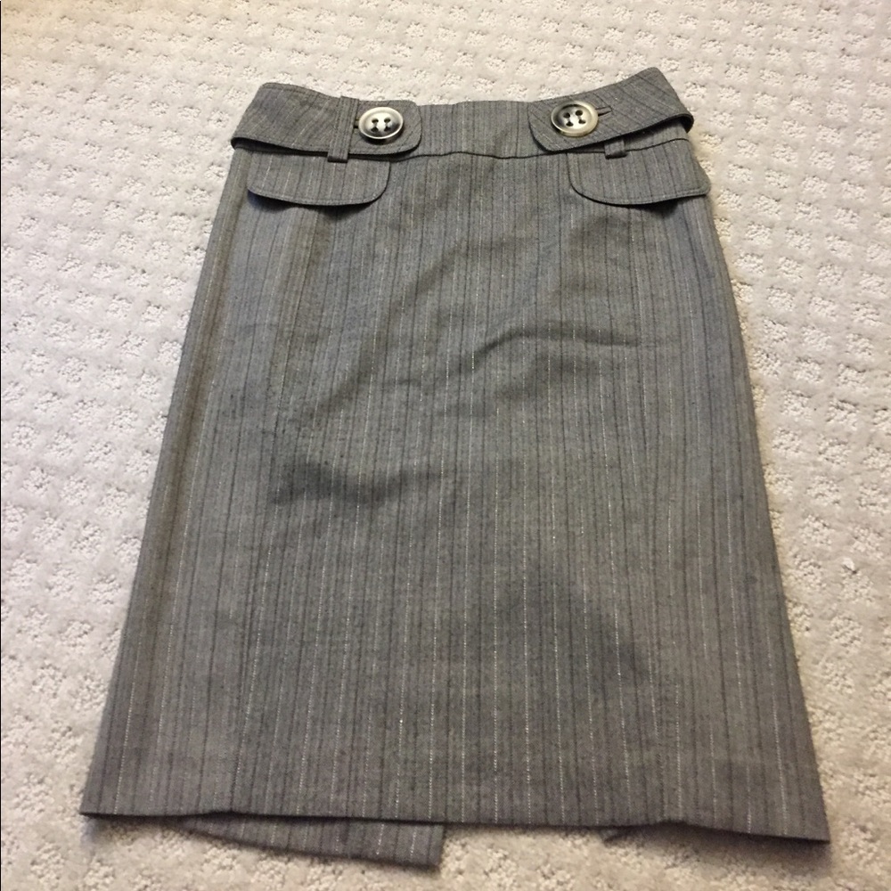 Bebe light gray pencil skirt