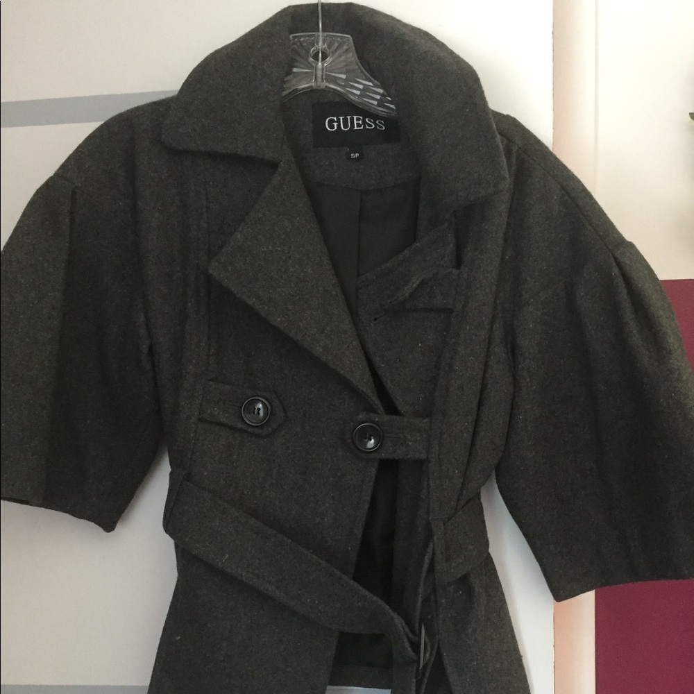 Guess Grey Wool Coat
