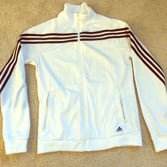 adidas Jackets & Blazers - Adidas White and Black Jacket