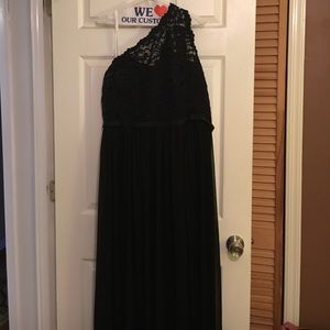 David's bridal black prom/bridesmaid dress