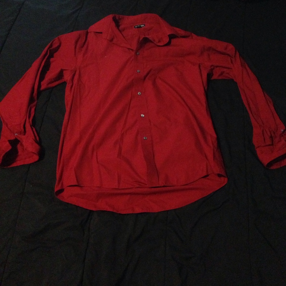Men's George red dress shirt