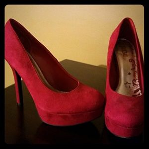 4 inch suede stilleto heels