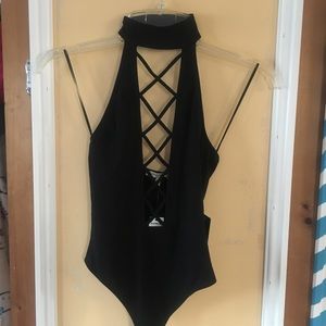 NWT Express Criss-Cross Bodysuit