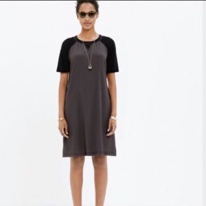 Madewell Viscose Colorblock T-Shirt Dress