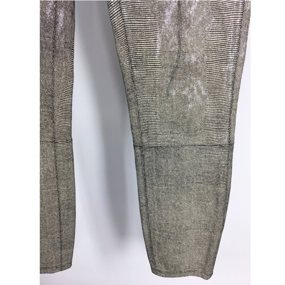 Helmut Lang Leather Stretch Crop Pants Jeans 0 958 - Picture 5 of 8