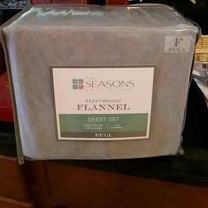 Flannel sheet set -Heather Grey- never been used