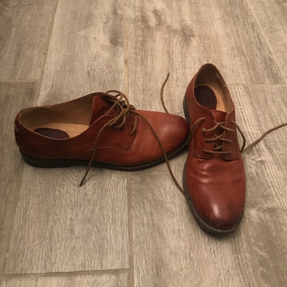 Frye Anna Oxford Cognac