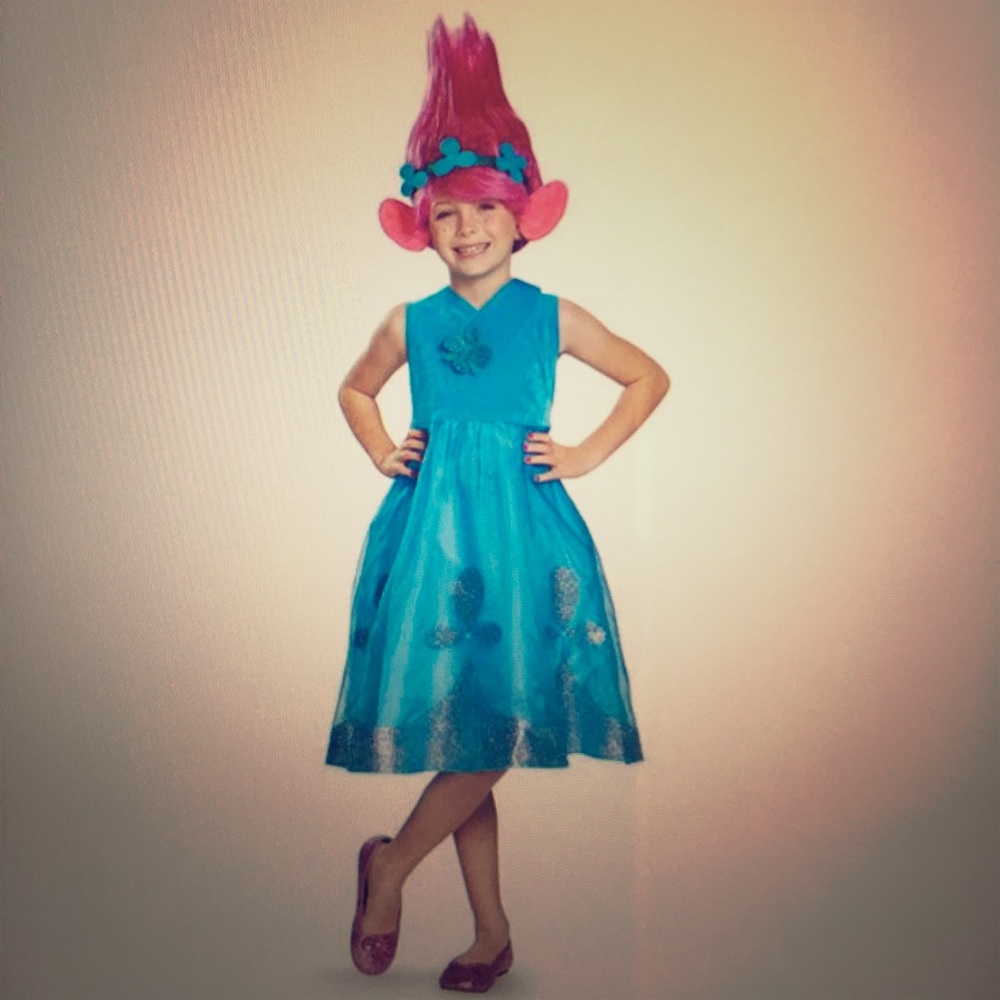 Poppy Deluxe Child Costume with Wig