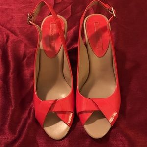 Banana Republic Leather Sling Back Wedges Banana Republic Leather Sling Back Wedges