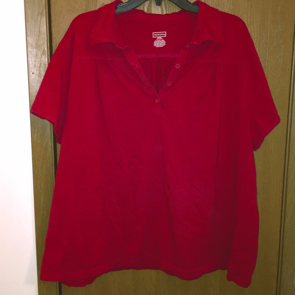 Merona tee w/ collar and some buttons