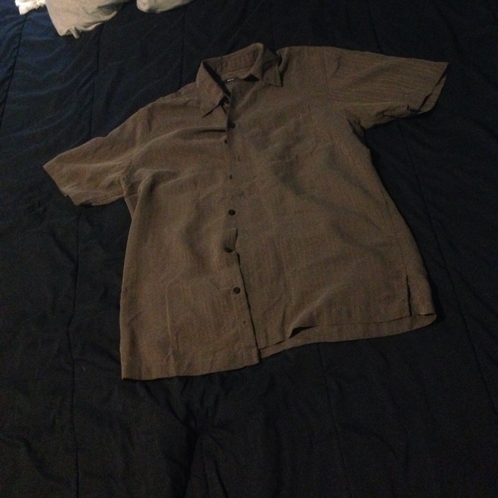 Men's alfani short sleeve button shirt