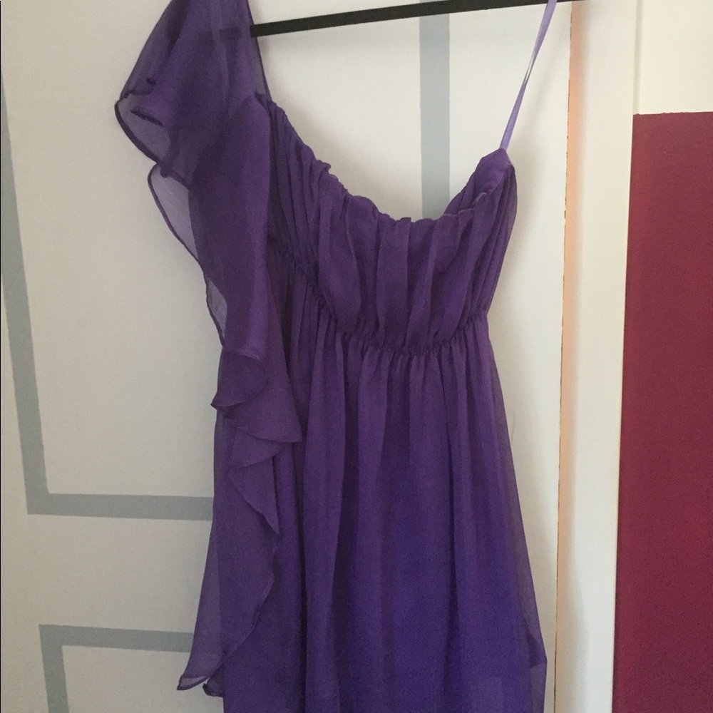 Ya Los Angeles One-strap purple dress/tunic size s