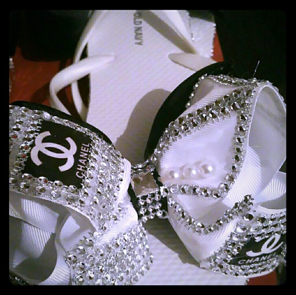 Bedazzled flip flops and shirts