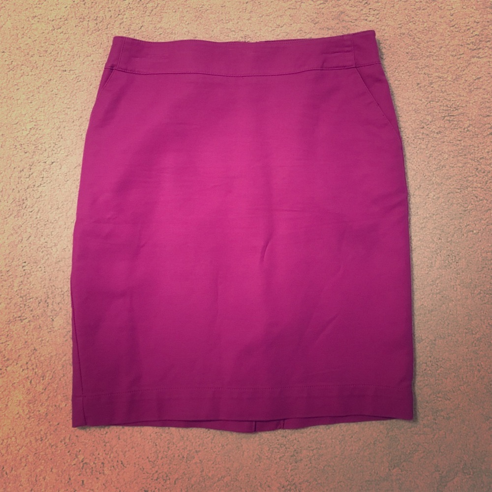 Fuchsia Pencil Skirt