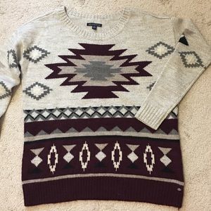 AEO Tribal Print Sweater