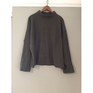 Madewell Olive Green Mock Turtleneck