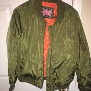 Army green winter coat