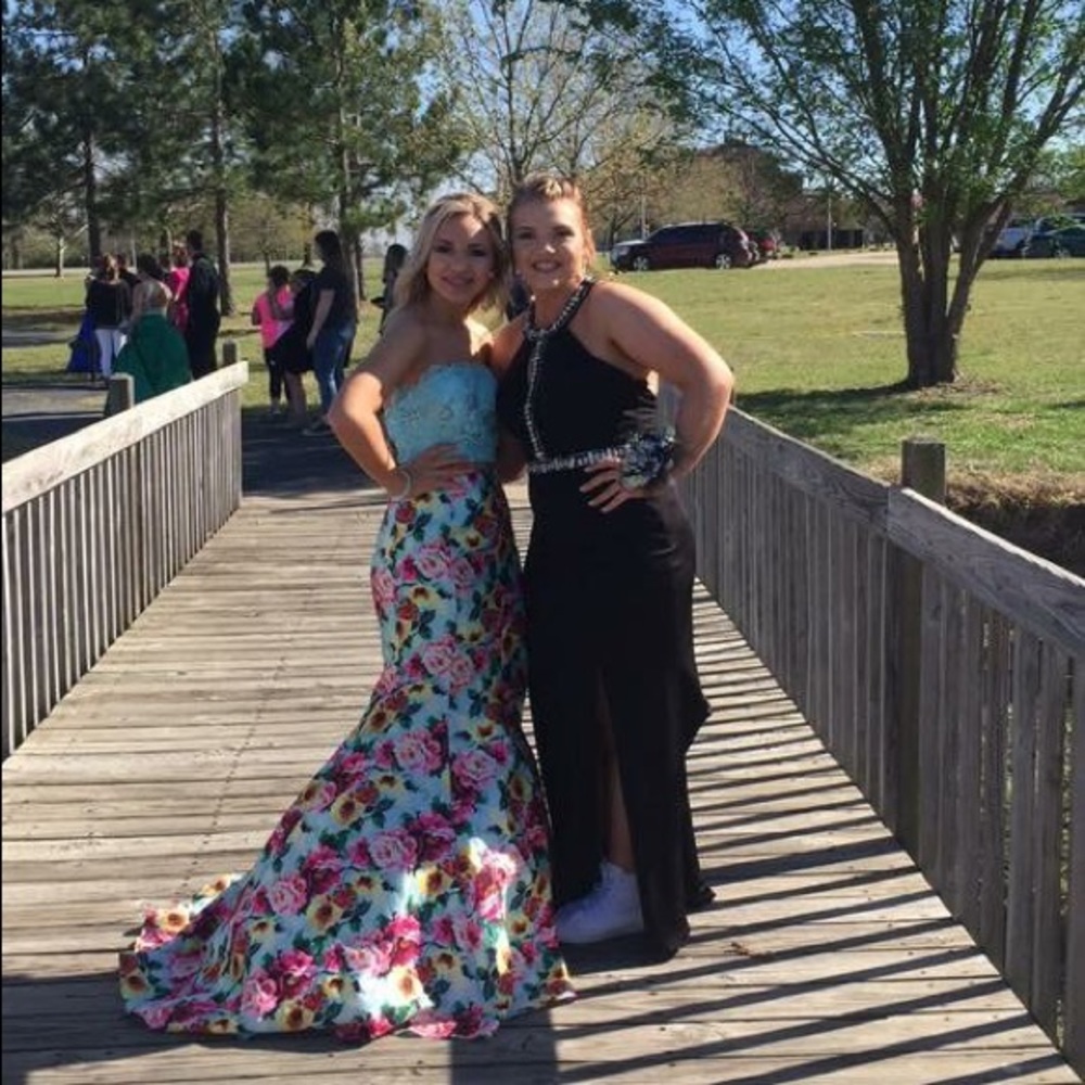 mint/ floral two piece Rachel Allan - Picture 2 of 3