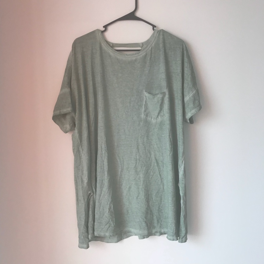 Oversized light green t-shirt