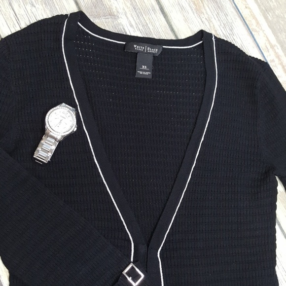 WHBM Black & White Cardigan - Picture 2 of 8