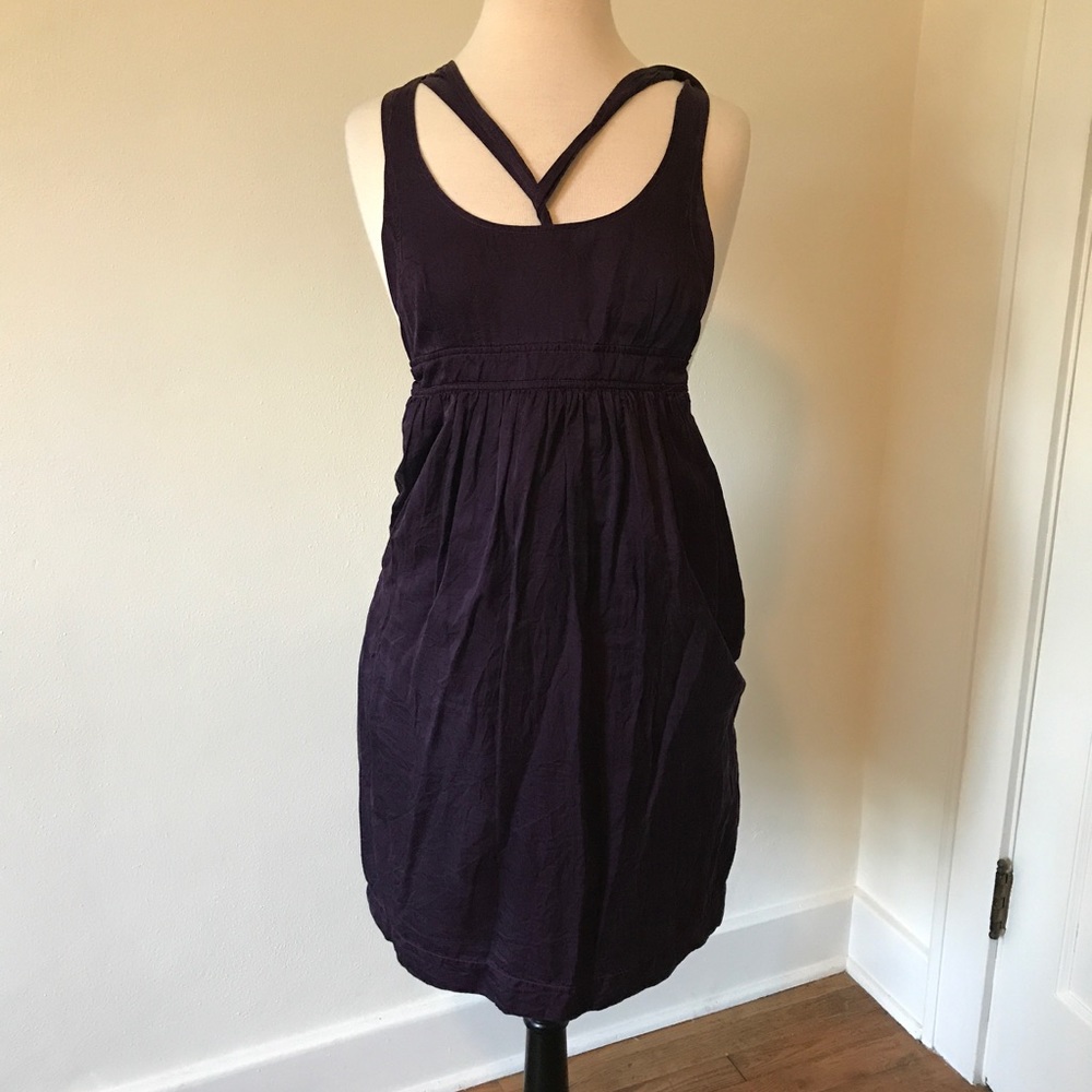 Eliot - plum dress w/ pockets