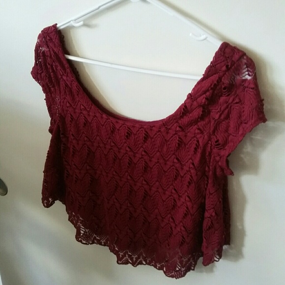 Maroon Crop Top - Picture 5 of 8
