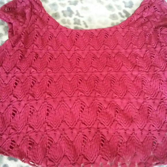 Maroon Crop Top - Picture 4 of 8