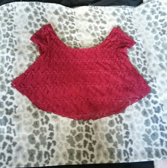 Maroon Crop Top - Picture 2 of 8