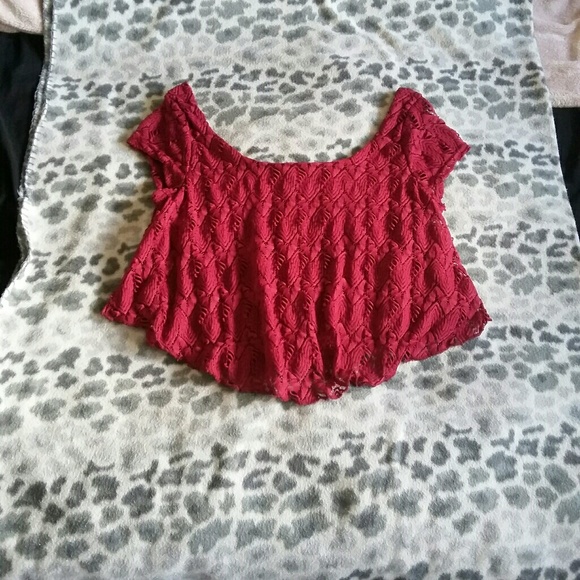 Maroon Crop Top - Picture 6 of 8