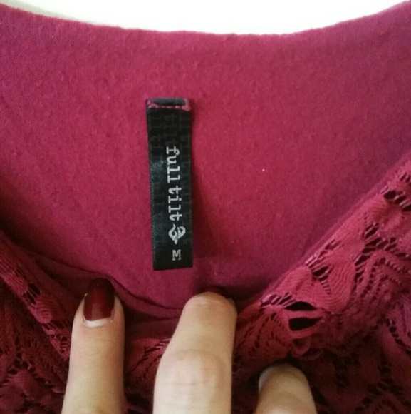 Maroon Crop Top - Picture 7 of 8