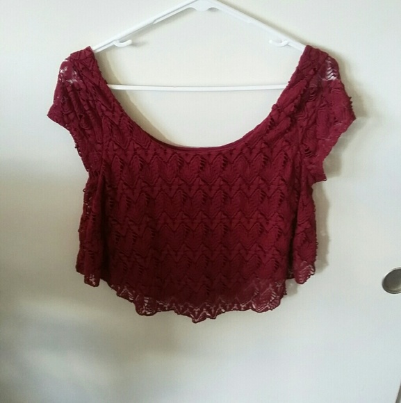 Maroon Crop Top - Picture 8 of 8