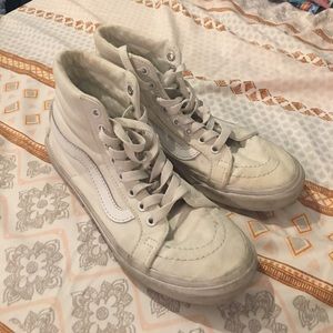 White High Top Vans