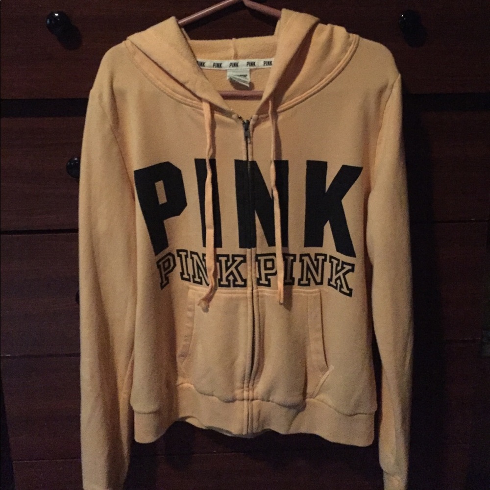 SOLD! PINK FULL ZIP HOODIE - Picture 4 of 4