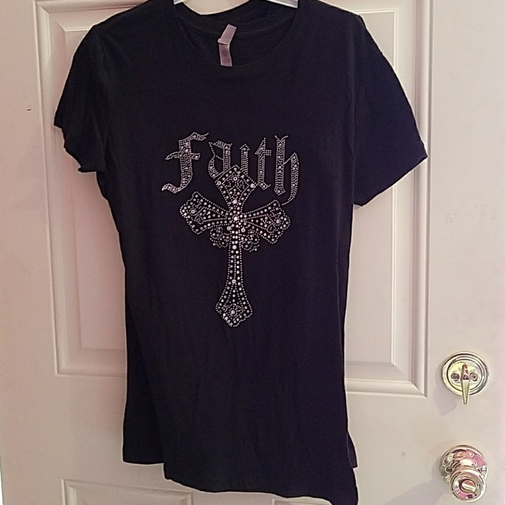 Black Tee with Bling