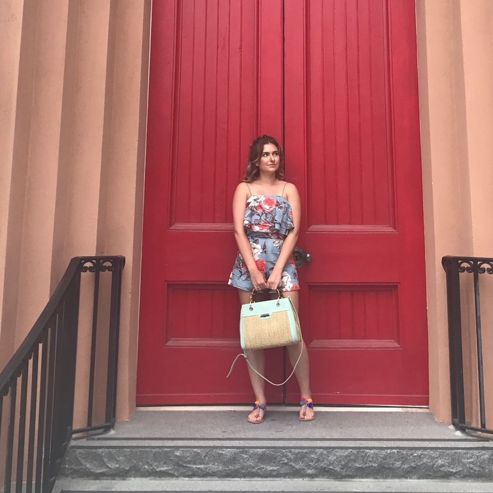 🌸 Floral Crop top and High waisted short set🌸