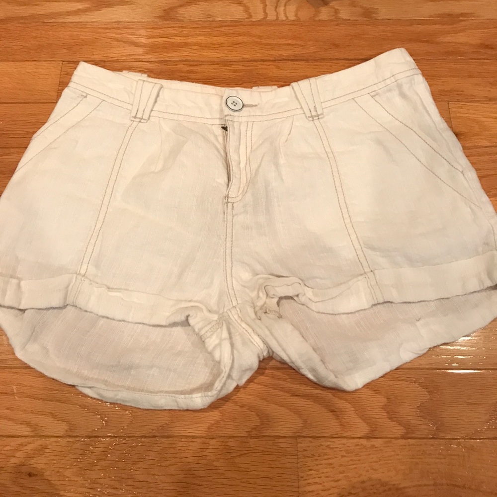 White Bermuda Free People Shorts