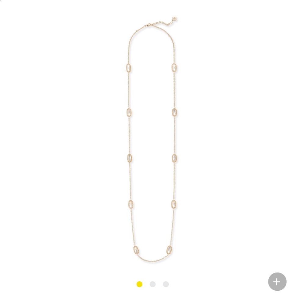 Kendra Scott Kellie necklace in ivory pearl
