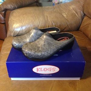 Brand New Grey KLOG mule. Size 7