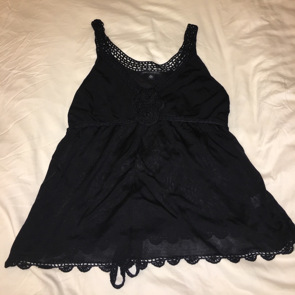 Banana Republic Sleeveles Empire Peasant Blouse XL