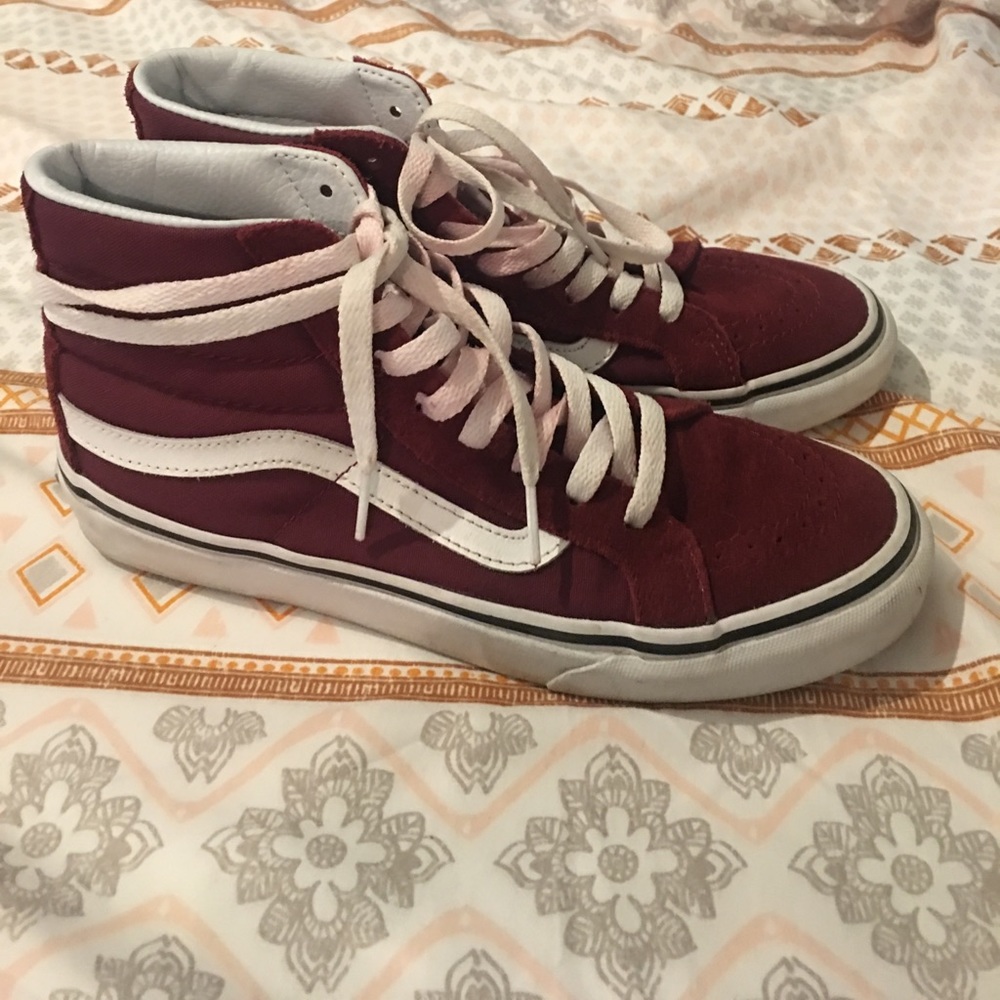 Maroon Suede Vans