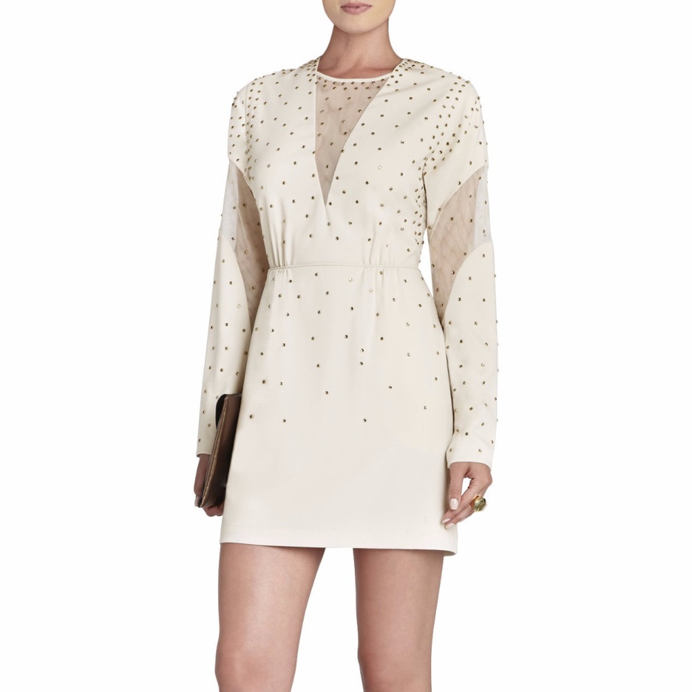BCBG Lake Rhinestone-Applique Cocktail Dress NWT