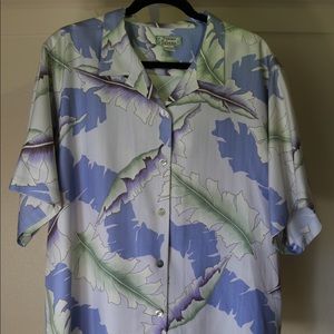 Tommy Bahama - Tropical Leaves Camp Shirt - Size L